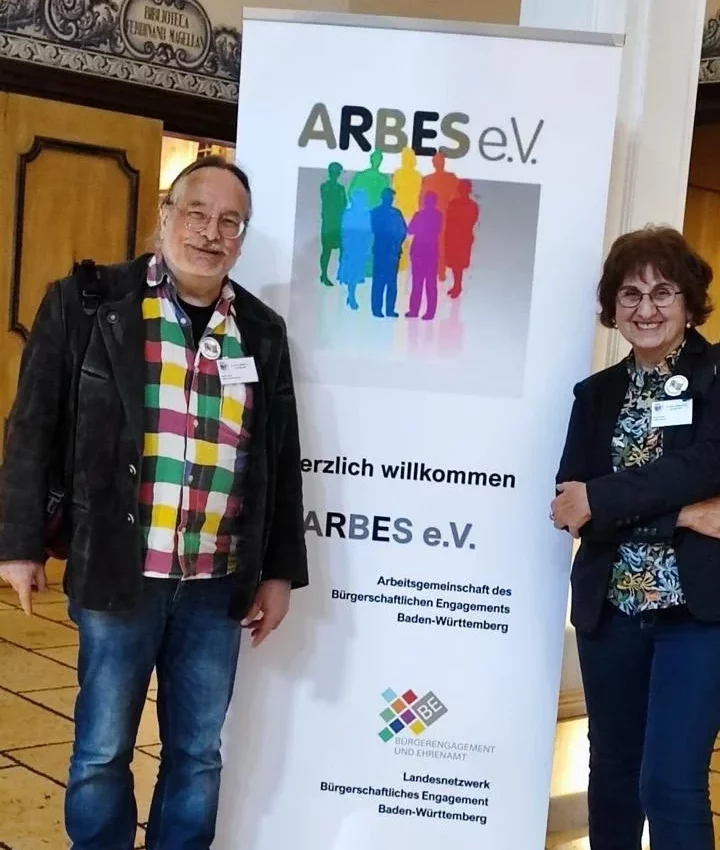 Frieder Müller und Christel Werb vertreten FARBE e.V. bei der Jubiläumsfeier zu 30 Jahre ARBES e. V. - 30.9.24