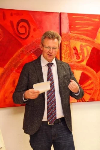 Bürgermeister Ulrich von Kirchbach bei der Feier zu 15 Jahren Mitgliedschaft bei ARBES e.V.
