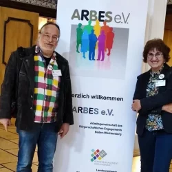Frieder Müller und Christel Werb vertreten FARBE e.V. bei der Jubiläumsfeier zu 30 Jahre ARBES e. V. - 30.9.24