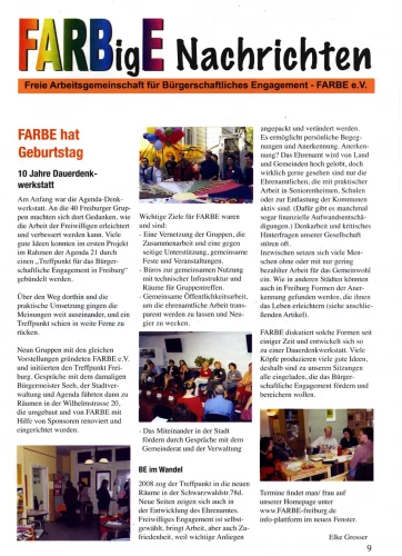 Archiv: FARBE Zeitung "FARBigE Nachrichten"