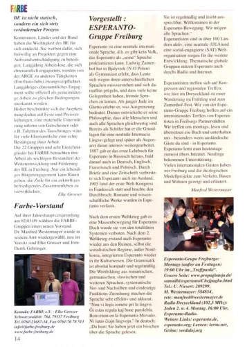 Archiv: FARBE Zeitung "FARBigE Nachrichten"