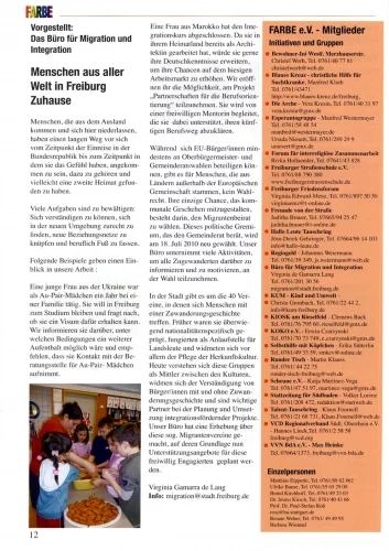 Archiv: FARBE Zeitung "FARBigE Nachrichten"