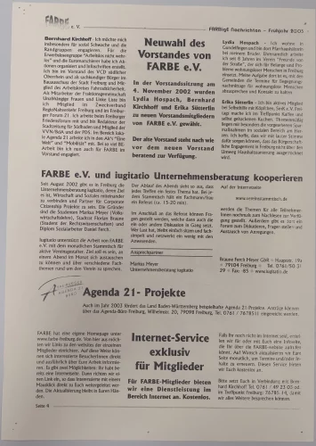 FARBigE Nachrichten - Frühjahr 2003