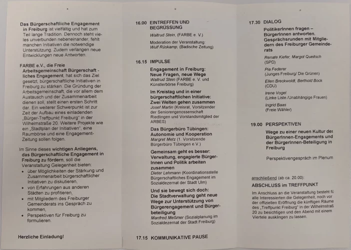 Flyer: Bürger/innen brauchen Politik braucht Bürger/innen