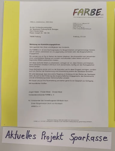 Projekt: Kontogebühren abschaffen - Sparkasse