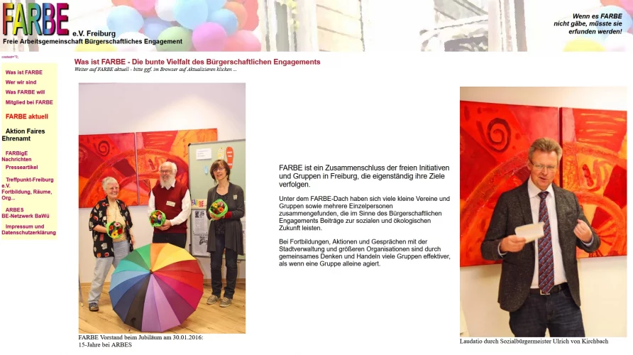 Erste/ursprüngliche Website