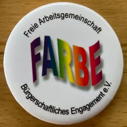 Button / Anstecker von FARBE e.V.