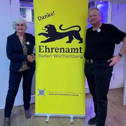 Jürgen Häsler und Chris Werb beim Ehrenamtsdankfest am 29.11.25 im Ballhaus